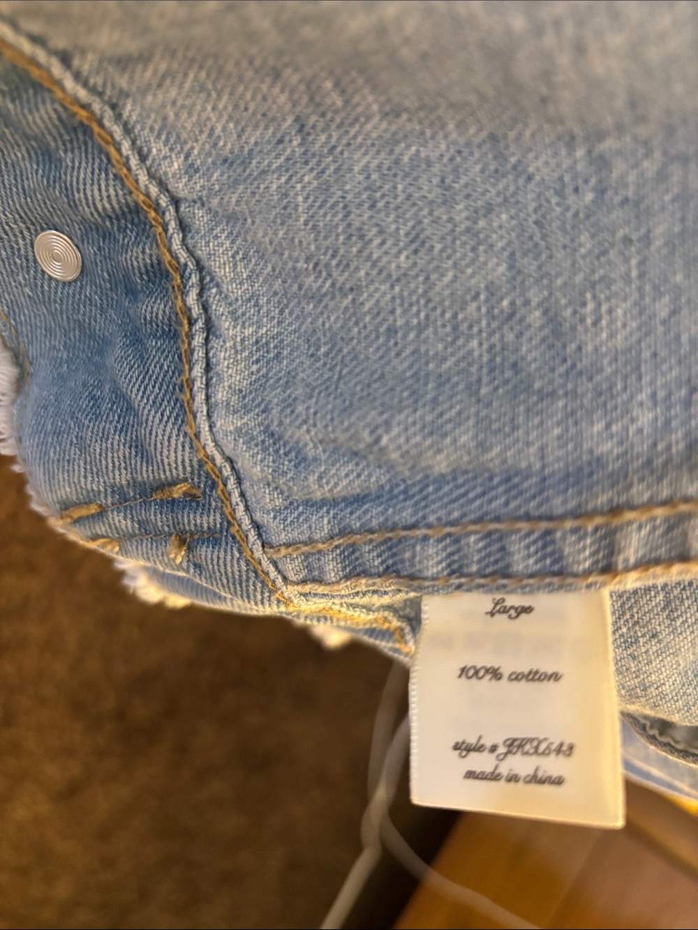 miami Light Blue Distressed Denim Jacket - Picture 3 of 4